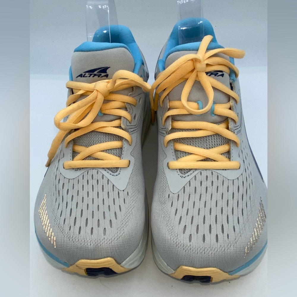 Altra Via Olympus Womens Sz 8 Gray Blue Cushioned Running Shoes Sneakers    AA12 - Picture 6 of 9